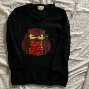 Very rare Kate spade owl sweater cashmere size small Euc